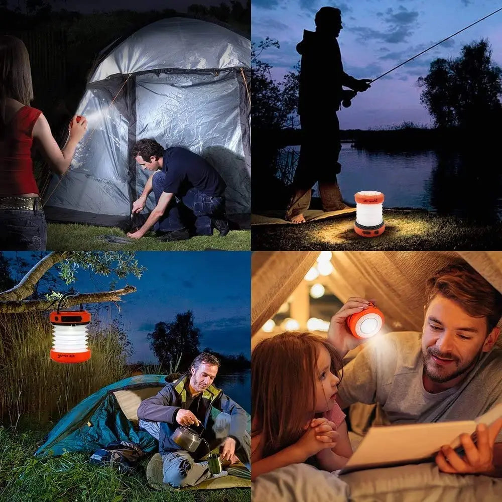 Solar Power Bank Lamp Rechargeable