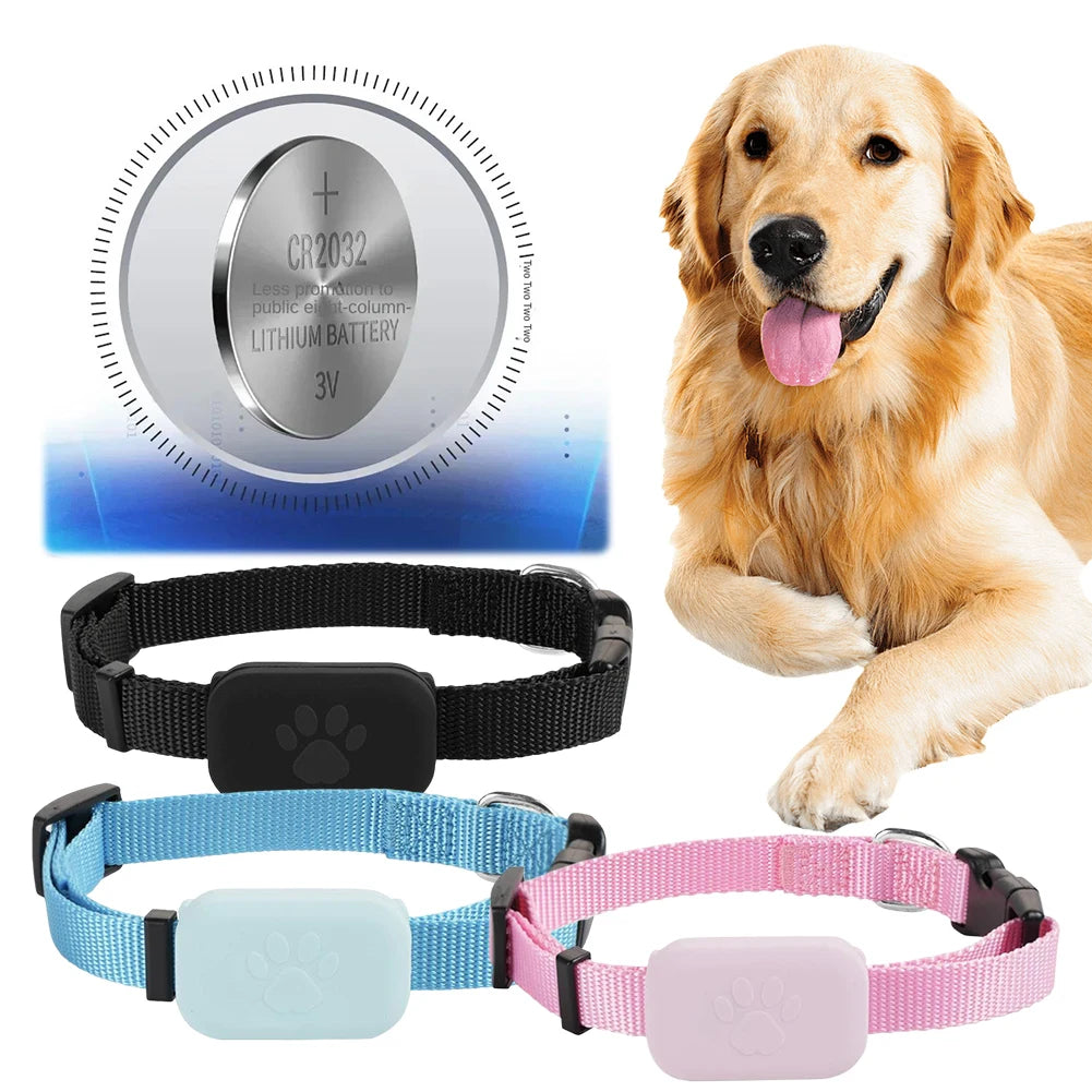 Pet GPS Tracker with Adjustable Collar Smart for Dogs & Cats
