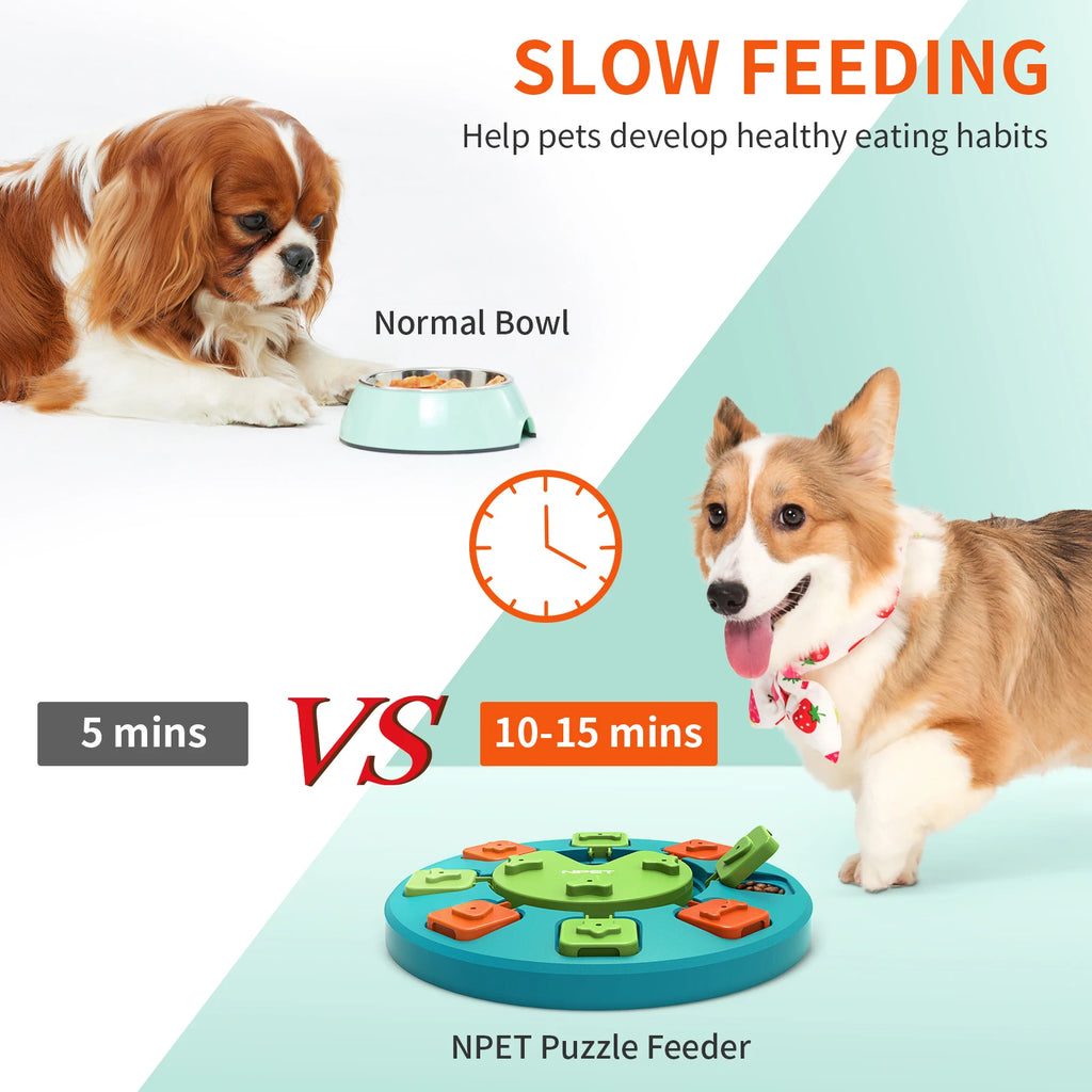 Dog Puzzle Toy Slow Feeder; Mental Enrichment
