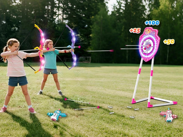 Night-Light Bow Arrow Guns Toy For Girls