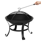 Curved Feet Iron Brazier Wood Burning Fire Pit