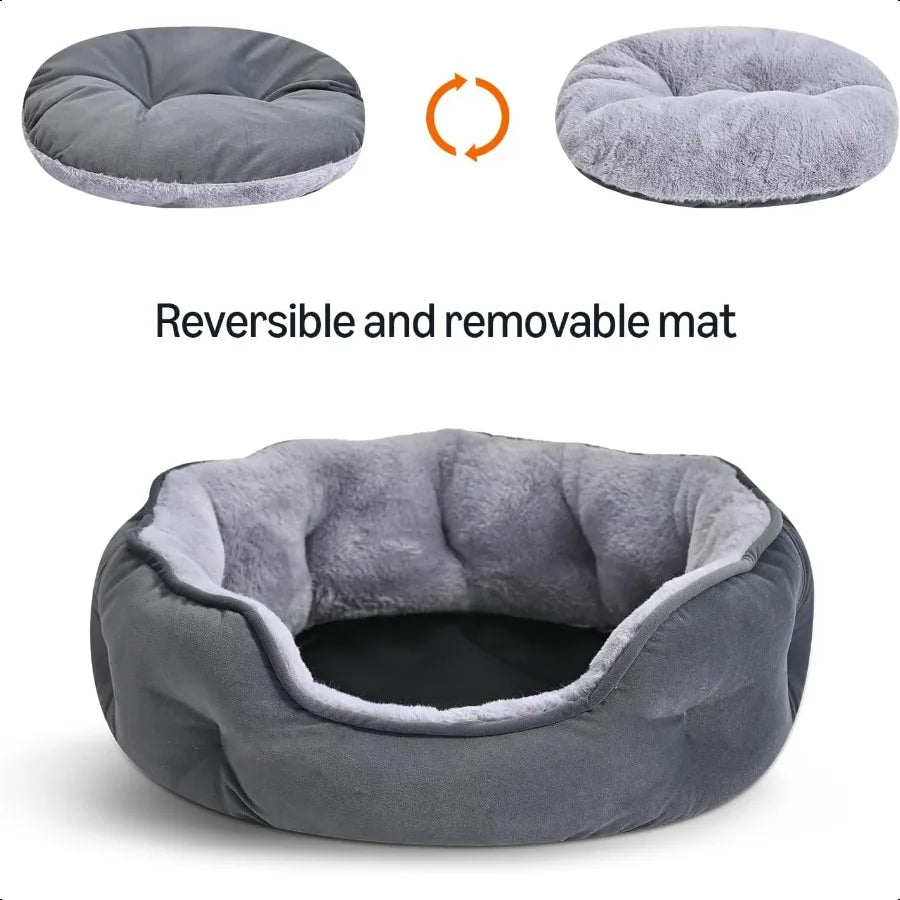 Medium Dog Cat Bed Washable Anti-Slip