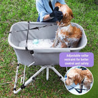 Elevated Dog Bath Tub/Station, Foldable, Adjustable