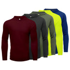 Men's Five Piece Sports T-Shirt, Long Sleeve Hooded