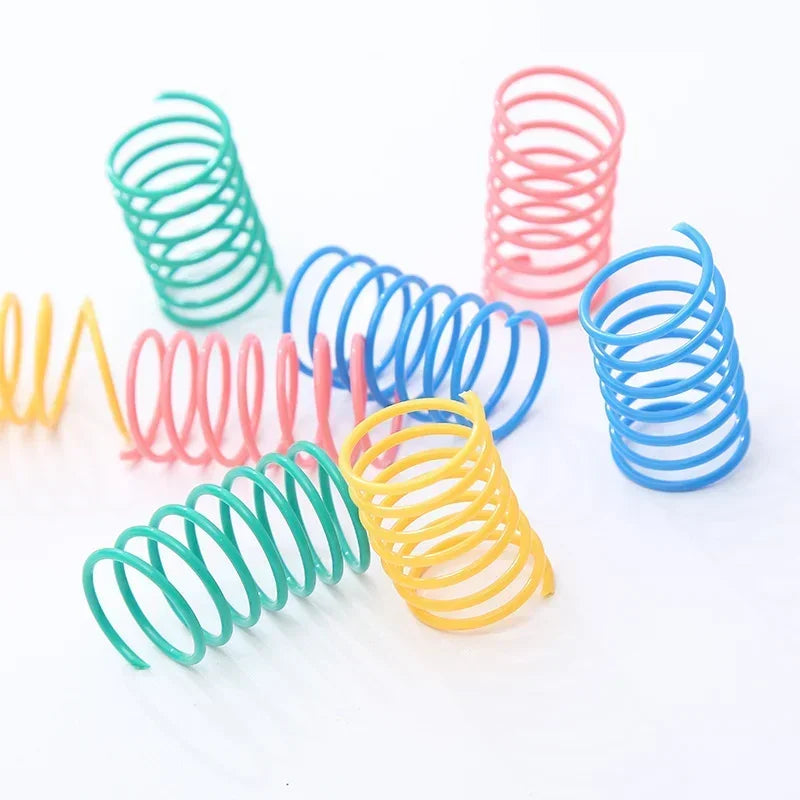 20pcs Cat Spring Coil Spiral Kitten Interactive Toys