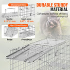 Live Animal Cage Trap Humane Cat Rodent Control
