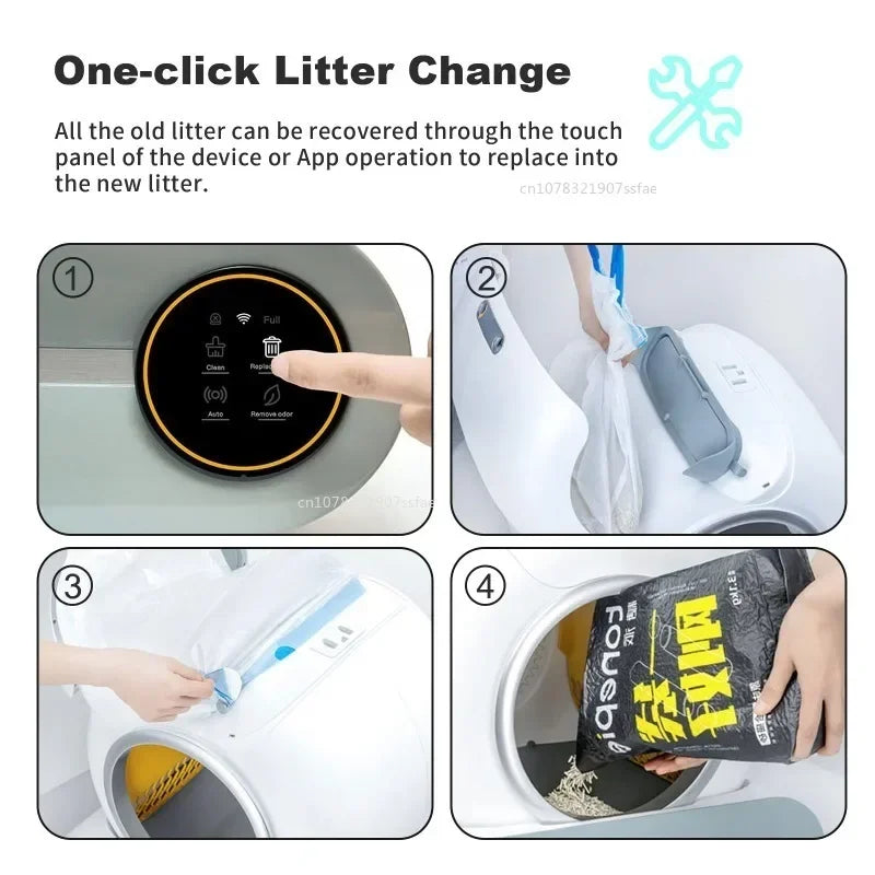 TONEPIE Self-cleaning Litter Box Liners