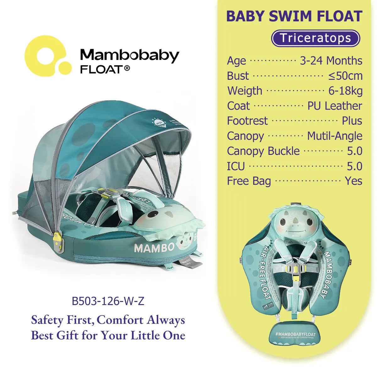Float Infant With Parasol Beach Toys