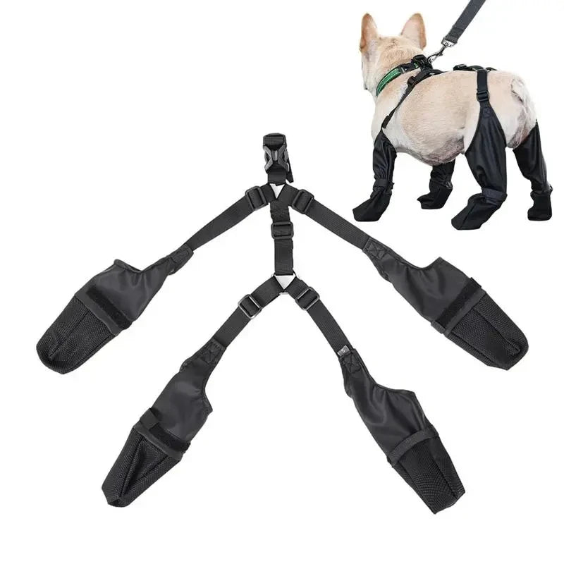 Waterproof Dog Shoes Adjustable Pet Paws Protector