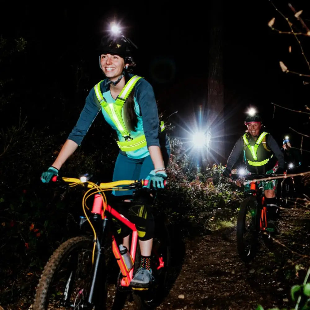 Running Light Vest Reflective Gear With Belt Bag