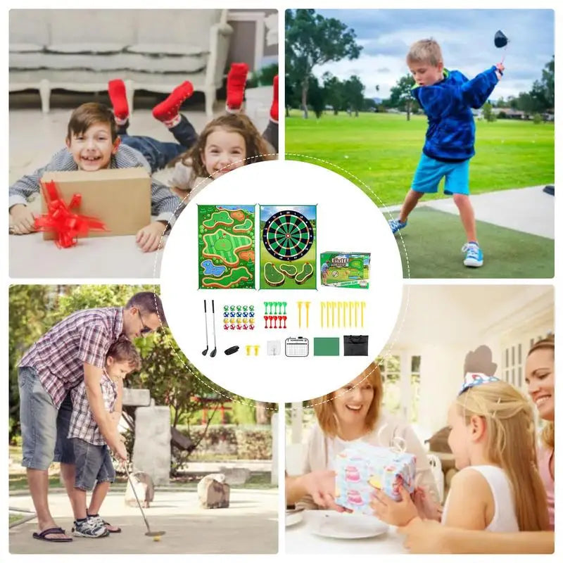 Golf Play Chipping Game 2-in-1 Training Mat
