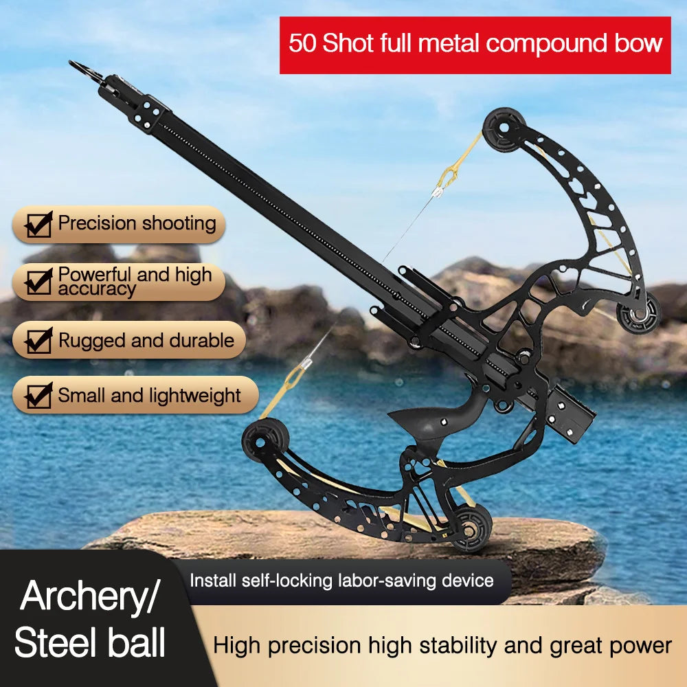 High Precision 50-Shot Full Metal Compound Bow,