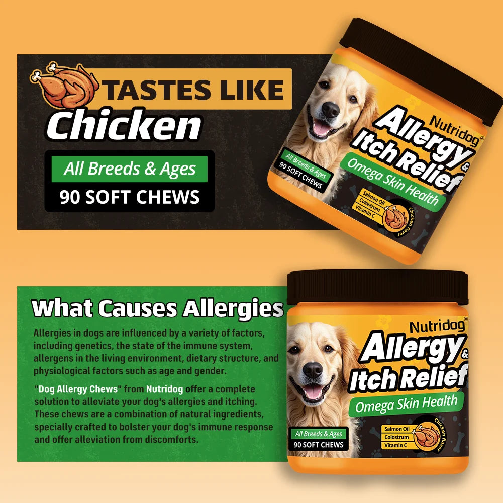 Dog Allergy Itch Relief Chews For Immune Health