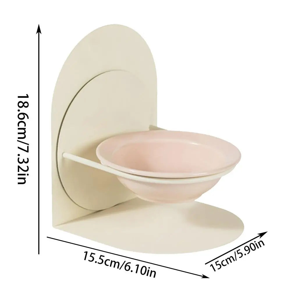 Ceramic Dog Dish With Magnetic Stand Anti-Tip