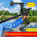 Steel Ball Compound Bow, Green Light Aiming Dual Purpose