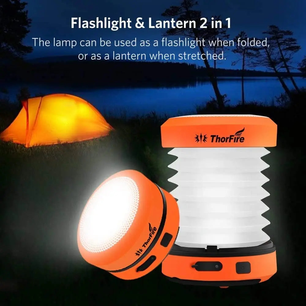 Solar Power Bank Lamp Rechargeable
