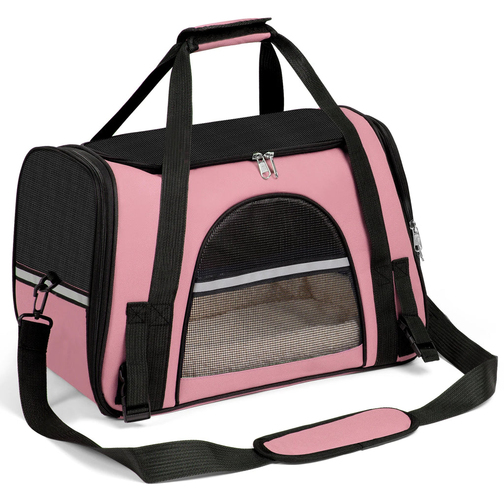 Portable Dog Carrier for Small, Medium Cats Up To 15Lbs.
