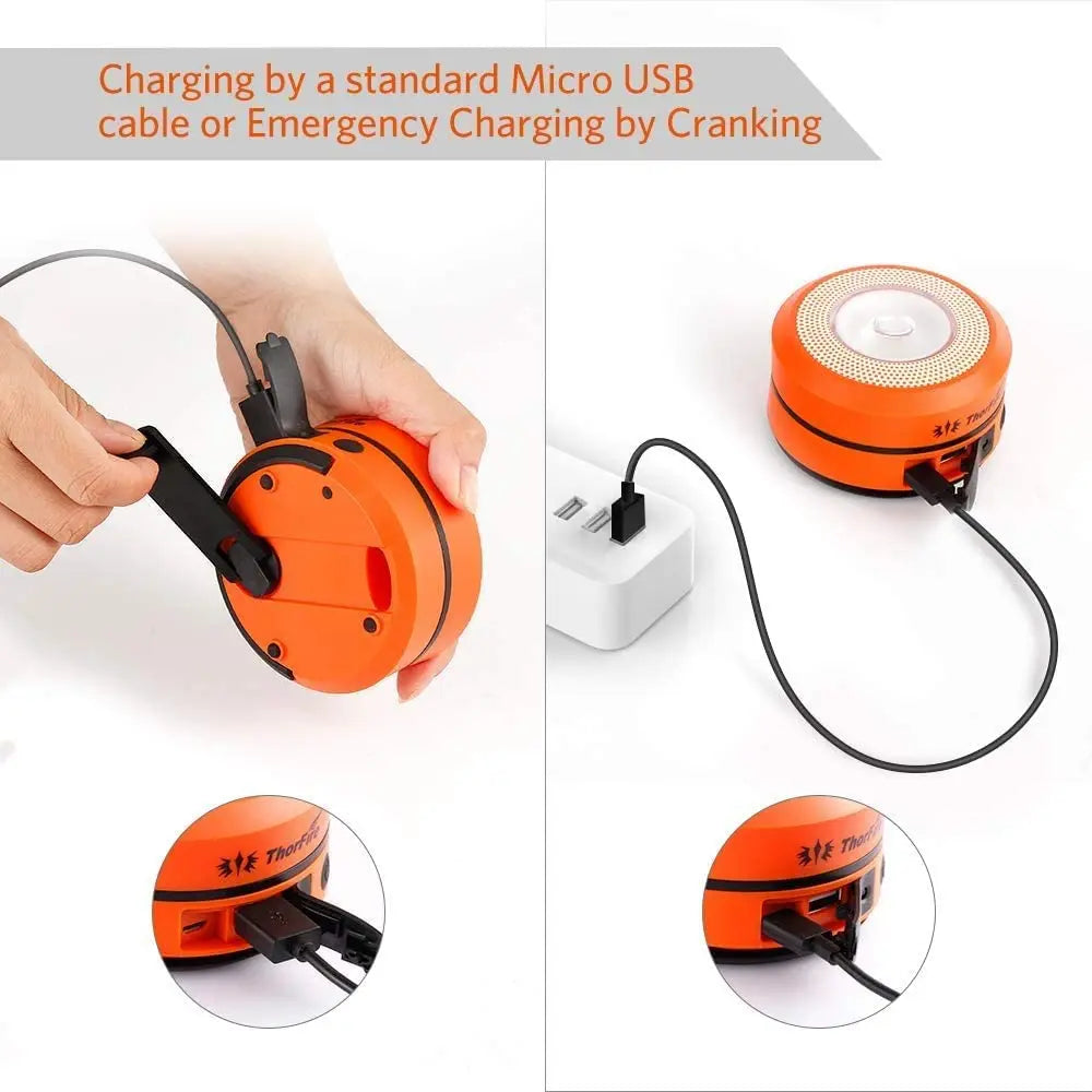 Solar Power Bank Lamp Rechargeable