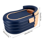 Inflatable Pool, Wireless Rechargeable Pump, Ergonomic Backrest