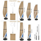 Patio Umbrella Cover Waterproof With Rod & Pull Ring