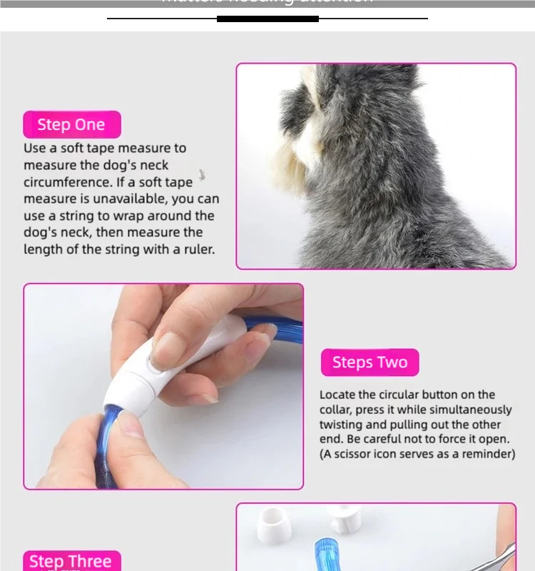 LED Glowing Dog Collar USB Rechargeable