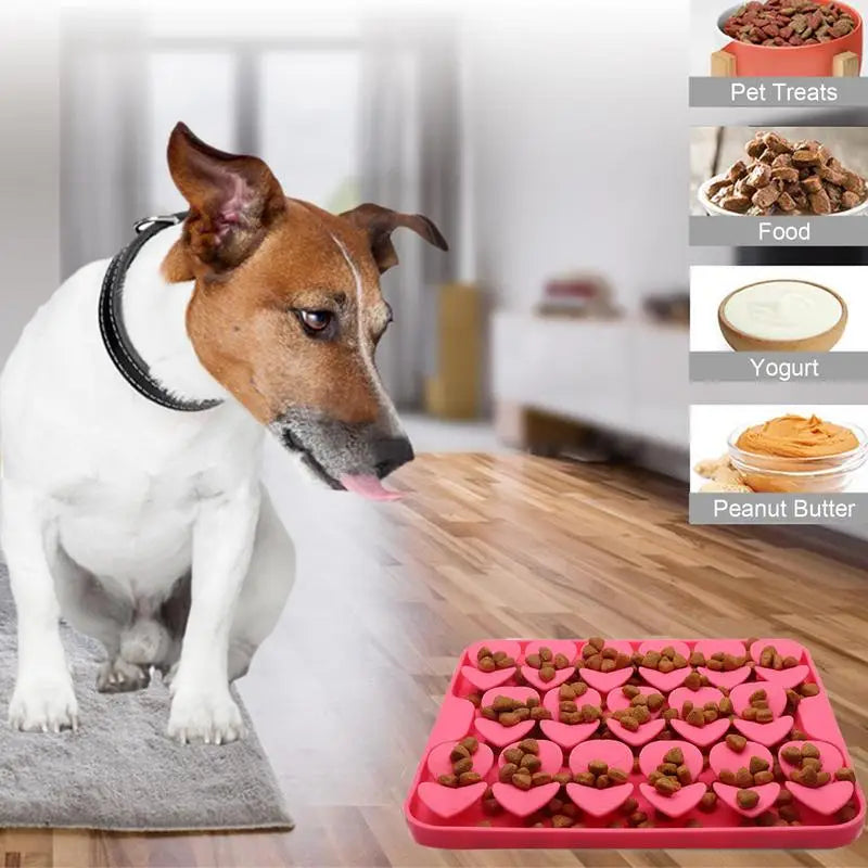 Licking Mat For Dogs,Cats Slow Feeder Puzzle