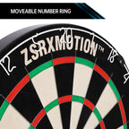 Dart Board 18 Inch with Steel Tip Darts Swivel Number Ring