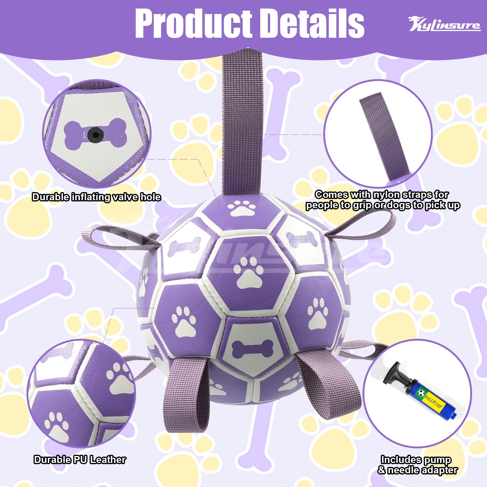 Interactive Dog Toy with Straps