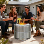 19 Inch Smokeless Fire Pit for Outdoor Wood Burning,