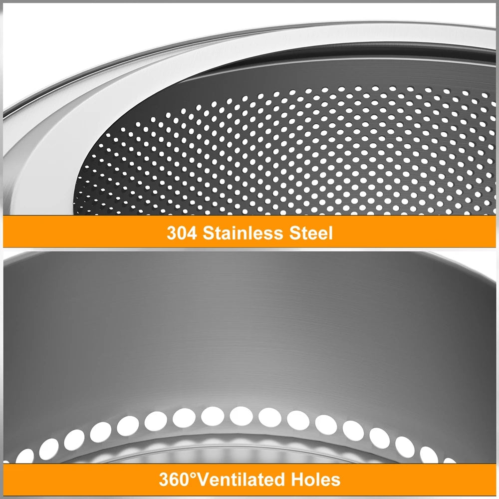 19 Inch Smokeless Fire Pit for Outdoor Wood Burning,