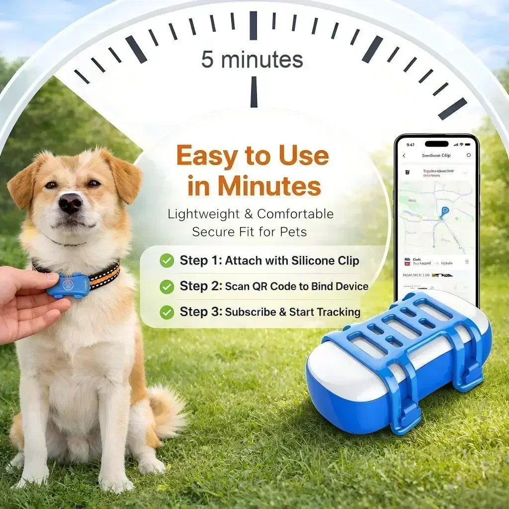 GPS Pet Tracker 4G for Dogs & Cats