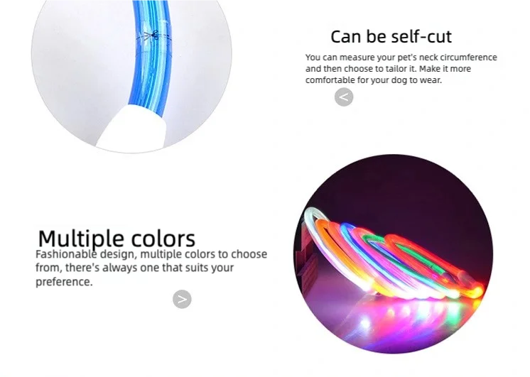 LED Glowing Dog Collar USB Rechargeable