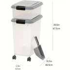 Dog Food Storage Container, 30 Lbs & 11 Lbs Combo