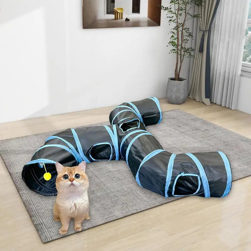 Cat Toy Tunnel Indoor Hide Interactive Tube