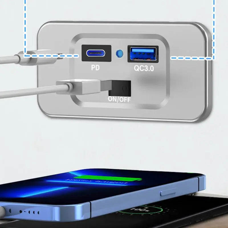 RV USB Outlet Fast Charging Port
