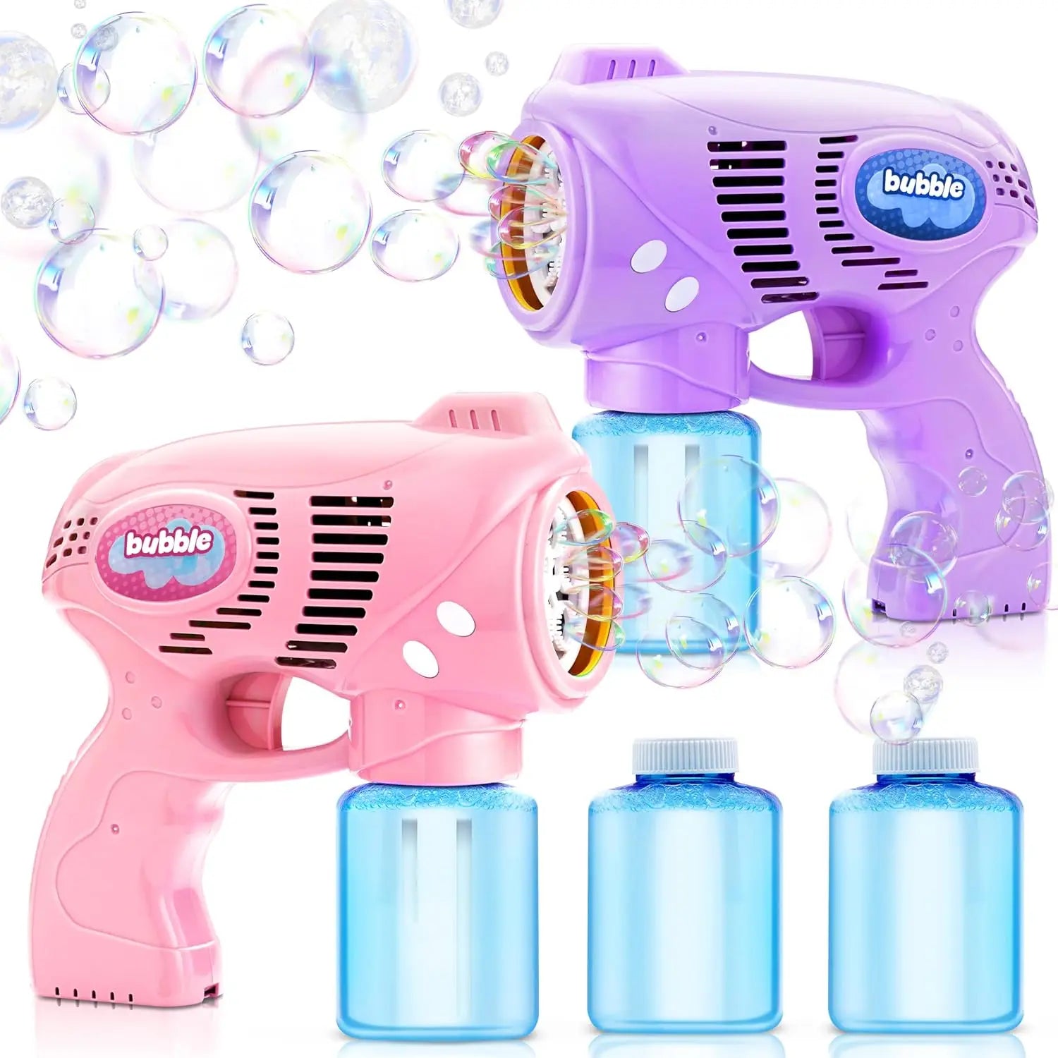 2 Bubble Guns with Refill Solution