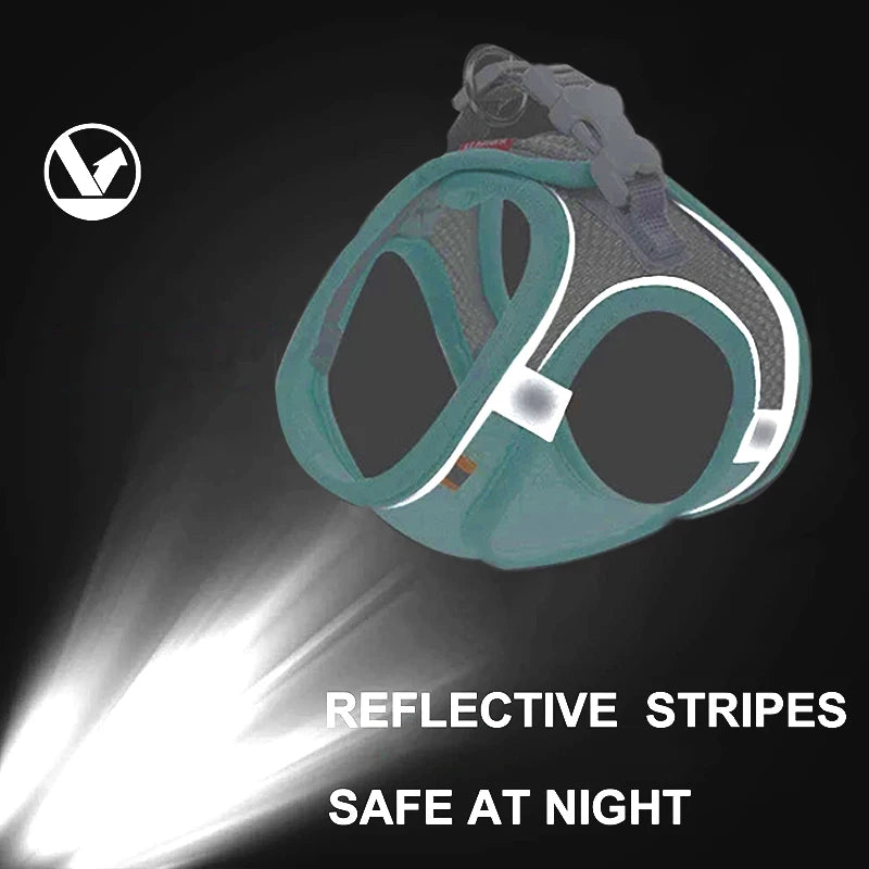 Dog Cat Harness/Vest Reflective Breathable Adjustable