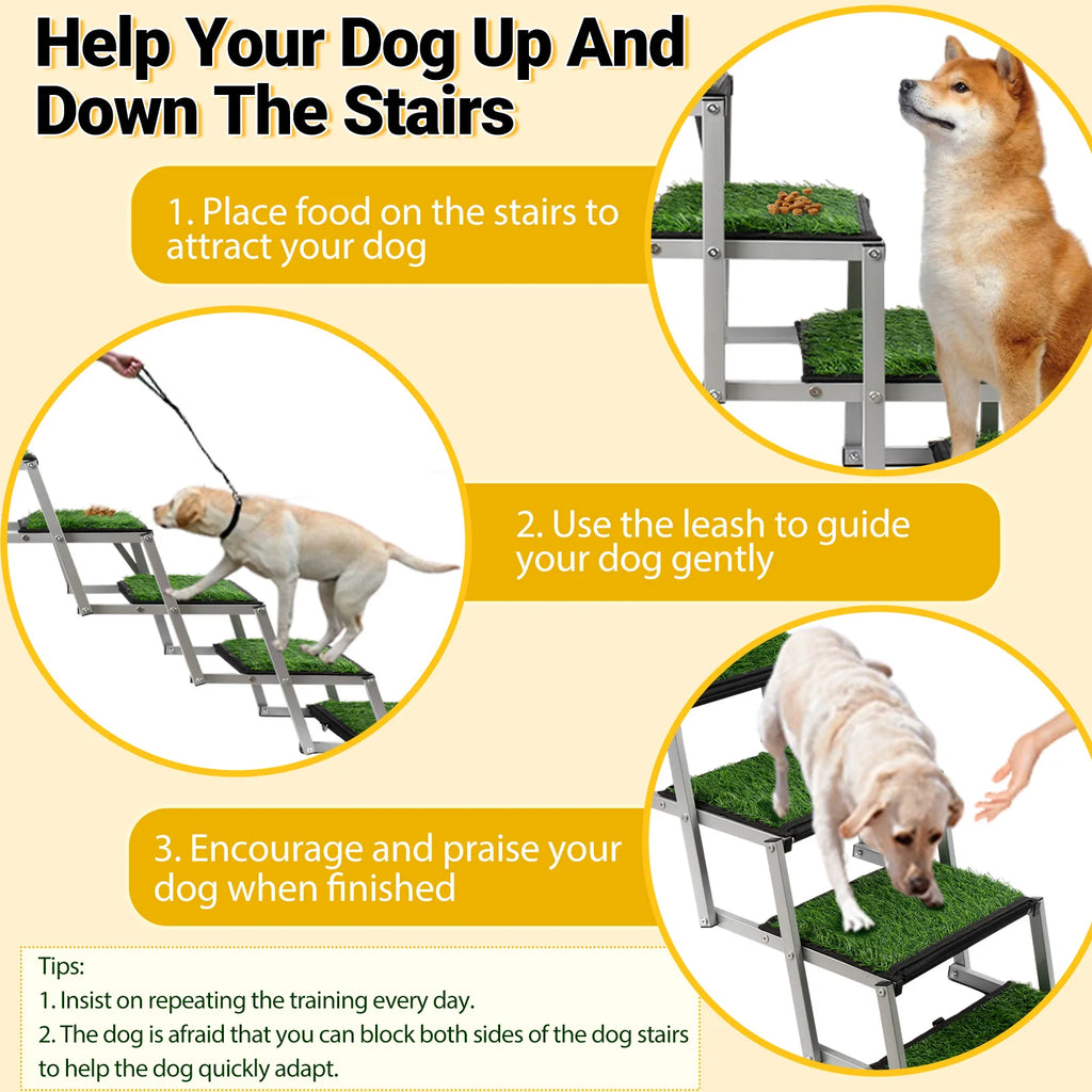 Extra Wide Dog Stairs for Large Dogs