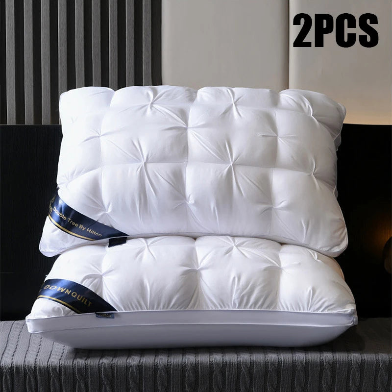 2-Piece Sleep Pillow Set, Soft Supportive Bed Pillows,