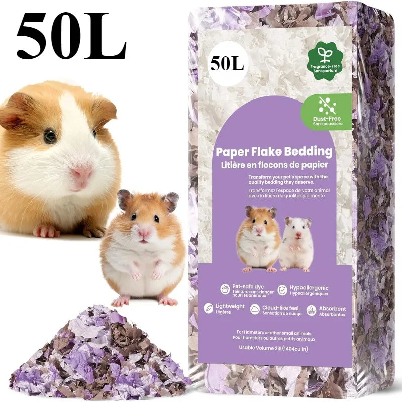 23L/50L Paper Small Pet Bedding Hamster Rabbits Guinea Pigs