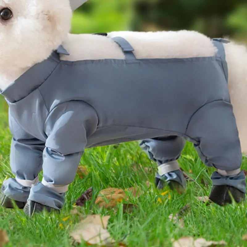 Waterproof Dog Boots With Suspenders