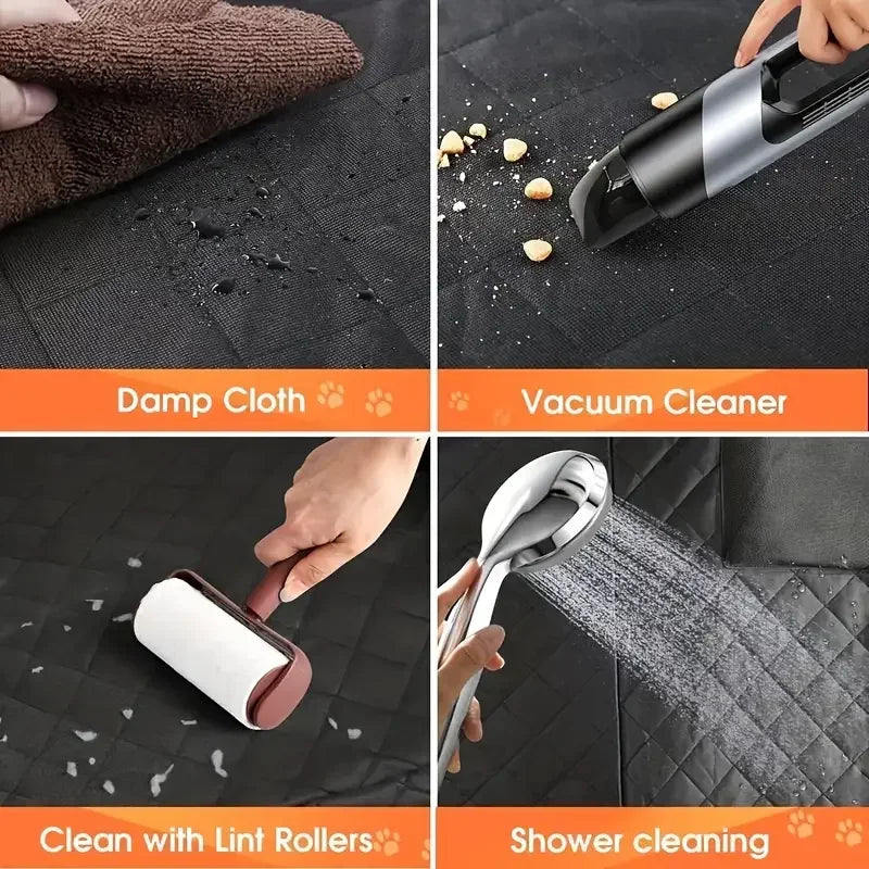 Back Seat Cover For Pets Hammock Scratch Proof Nonslip