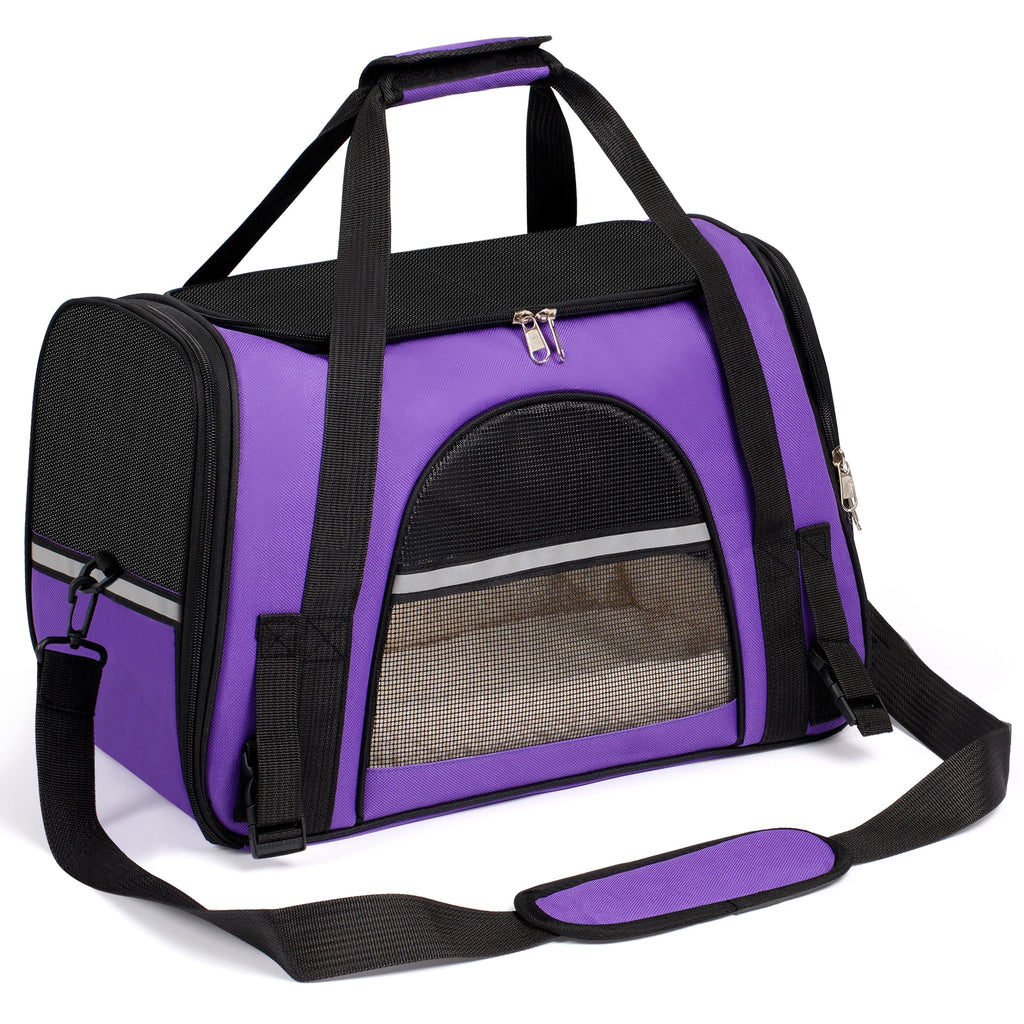 Portable Dog Carrier for Small, Medium Cats Up To 15Lbs.