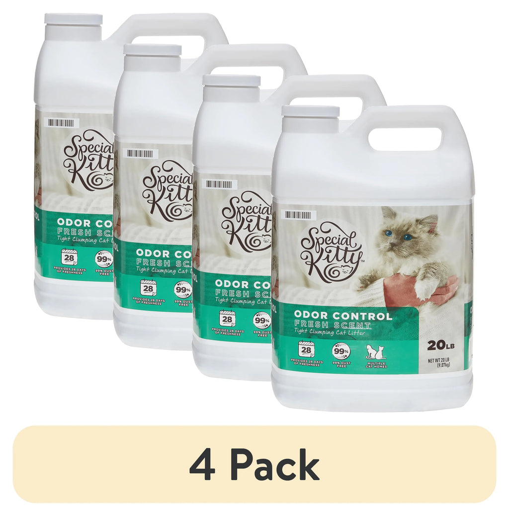 4 pack Clumping Clay Cat Litter