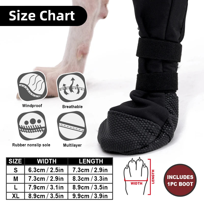 (one) Pet Dog Shoes Outdoor Waterproof Injury Protection Cover