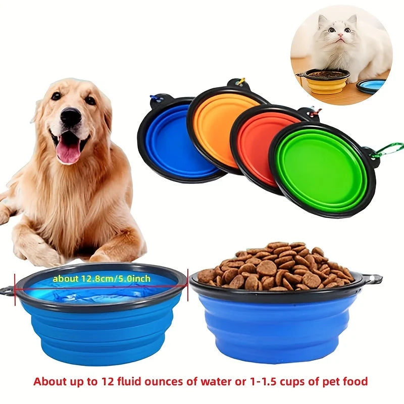 Portable Pet Food  Water Bowl  Collapsible