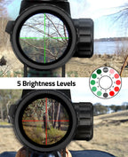 Rifle Scope, Illuminated, Optical, With Mounts
