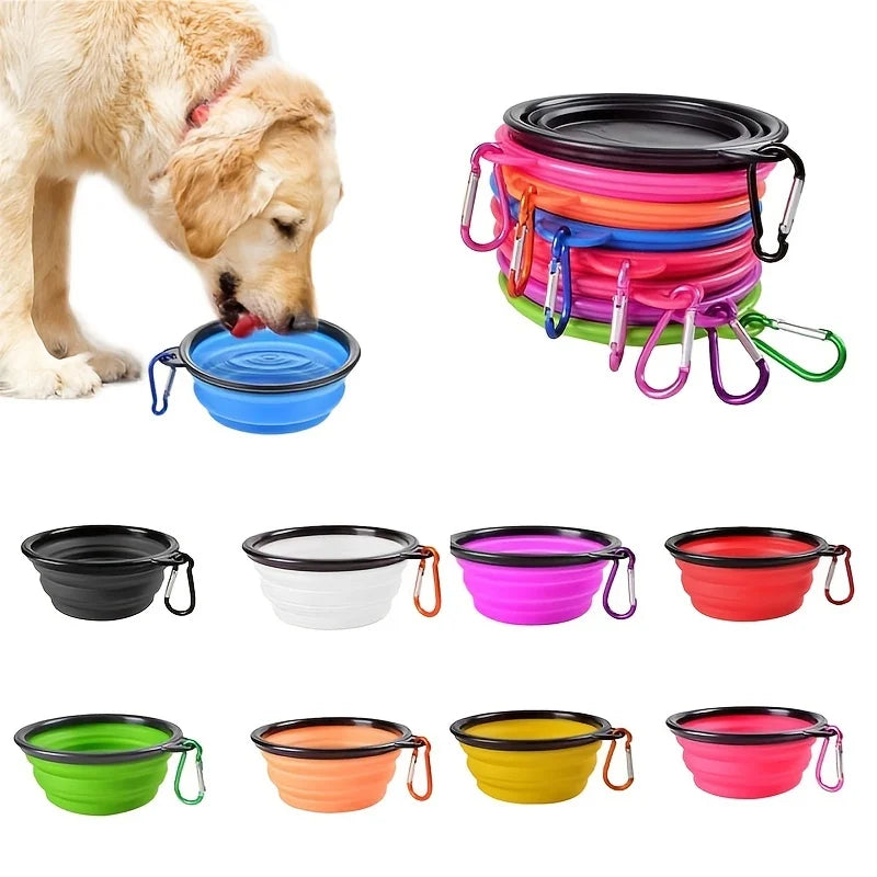 Portable Pet Food  Water Bowl  Collapsible