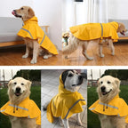 Large Dog Raincoat Waterproof Adjustable Lightweight Hoodie