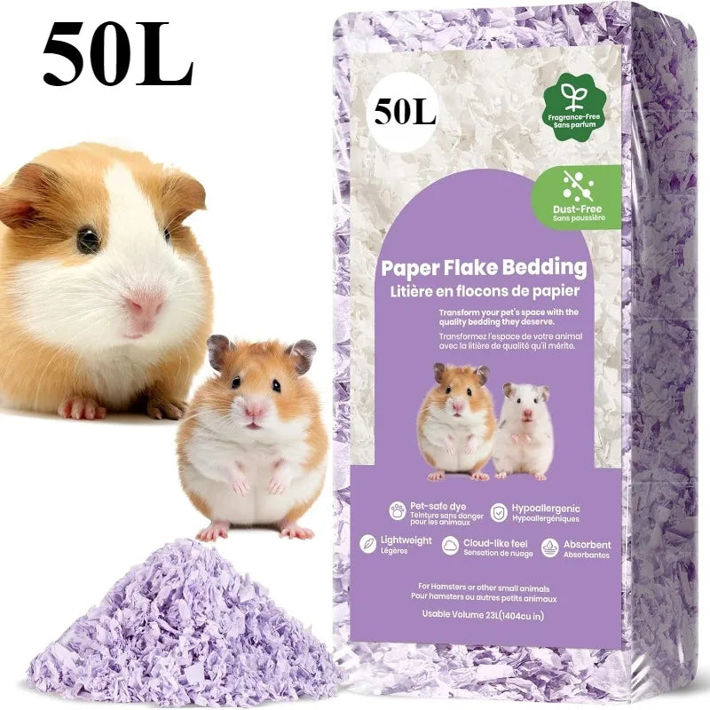 23L/50L Paper Small Pet Bedding Hamster Rabbits Guinea Pigs
